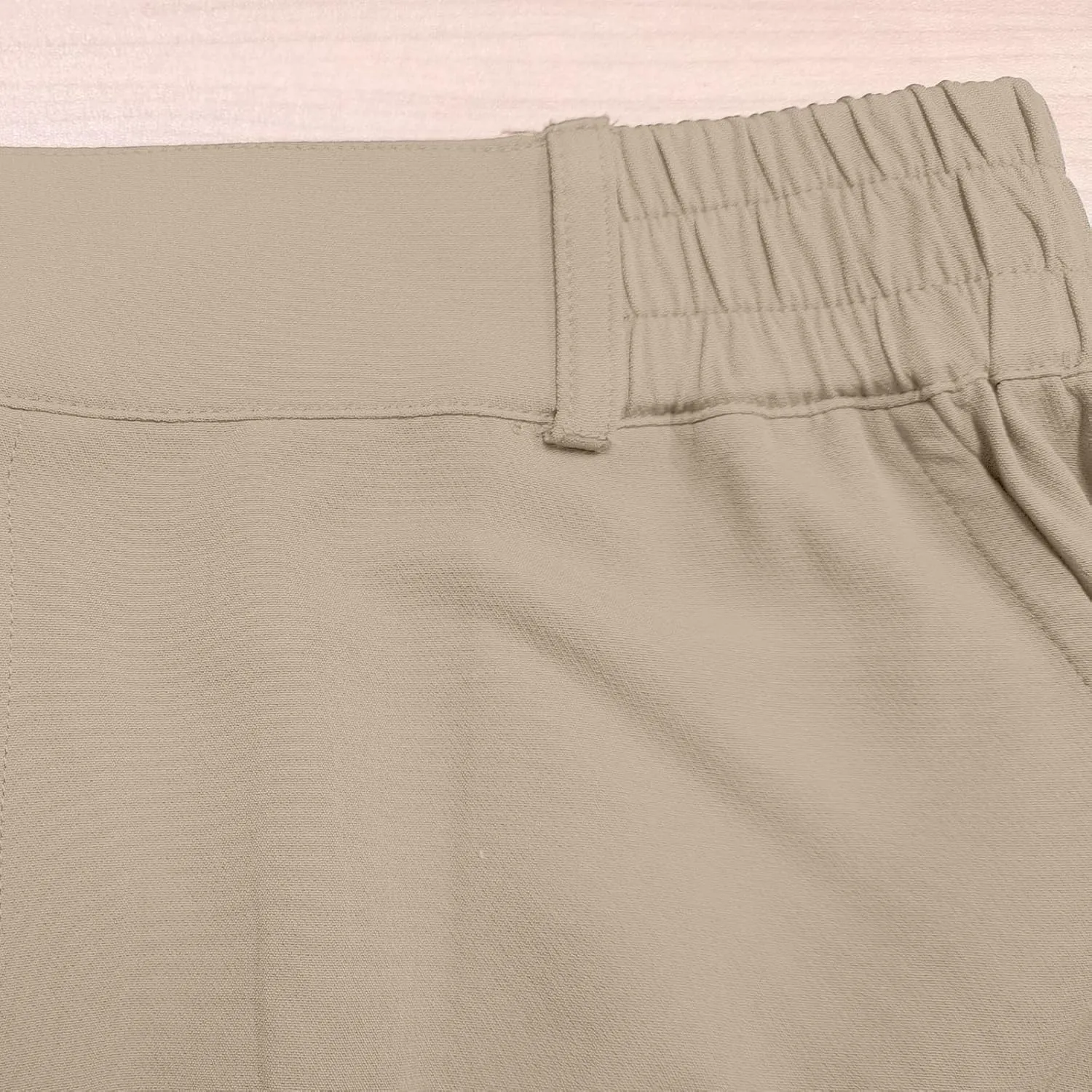 Men's Golf Shorts Button Up Zipper Casual Shorts Solid Color Straight Leg Pants Regular Fit Simple Stretch Pants