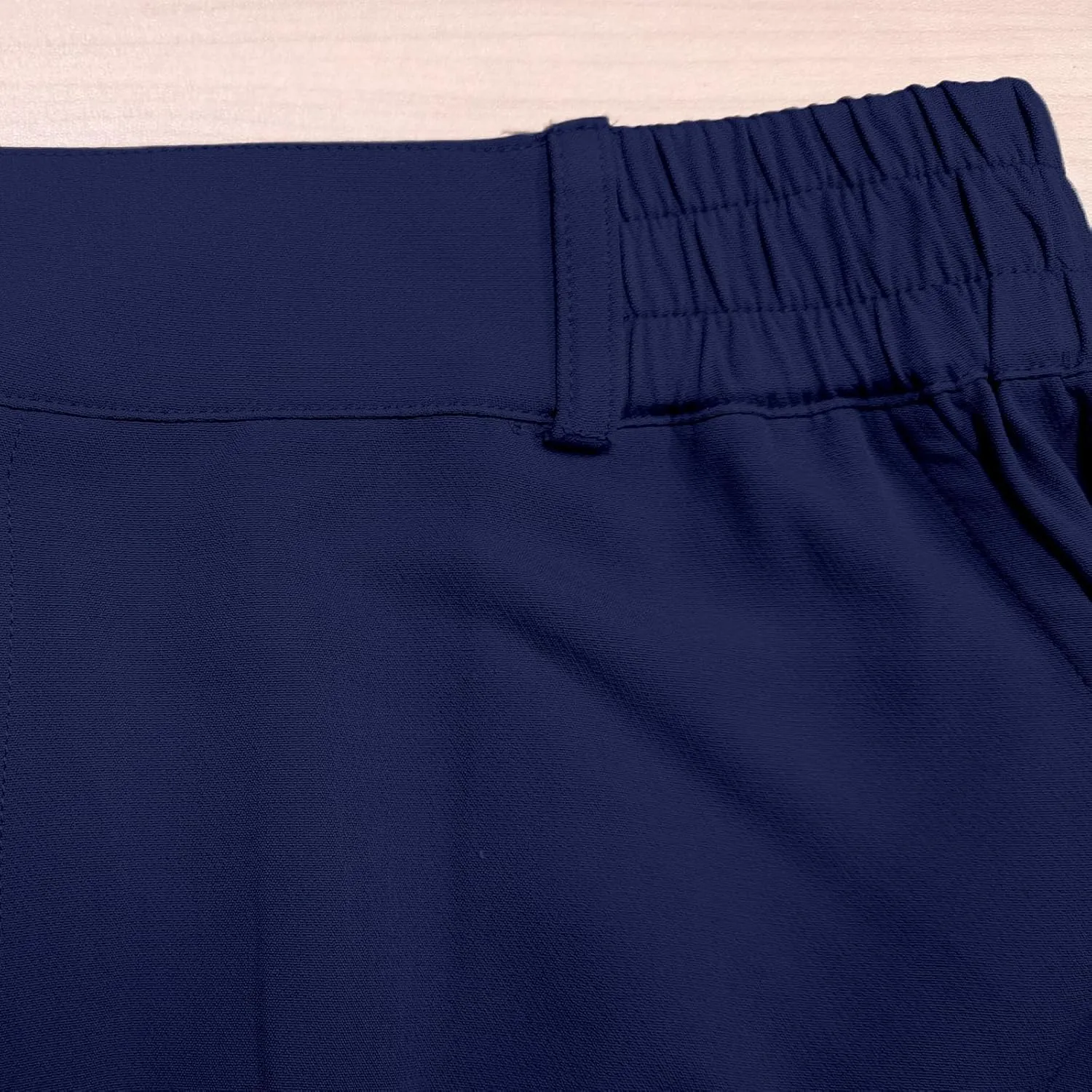 Men's Golf Shorts Button Up Zipper Casual Shorts Solid Color Straight Leg Pants Regular Fit Simple Stretch Pants