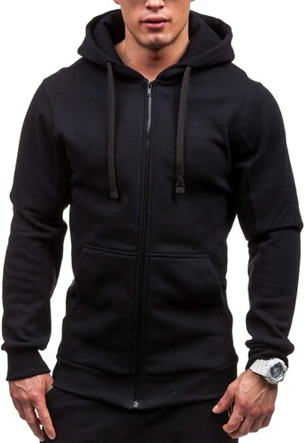 Men's Hoodie Comfortable Loose Solid Hooded Sweater Top Printed Sweatshirt Top Outdoor Men'S Fashion Hoodies And Sun