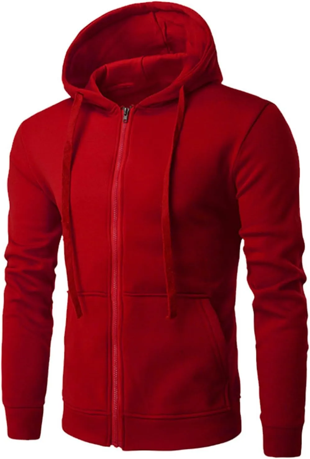 Mens Hoodies,Black Hoodie Full Zip Sweatshirts Jacket Teen Boys Fleece Coat Fall Casual Long Sleeve Zip Up Pullover