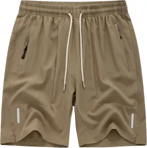 Men's Running Athletic Shorts Quick Dry Lightweight Gym Shorts for Men Workout Basketball Exercise Shorts with Pockets
