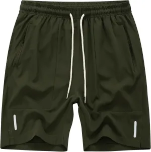 Men's Running Athletic Shorts Quick Dry Lightweight Gym Shorts for Men Workout Basketball Exercise Shorts with Pockets