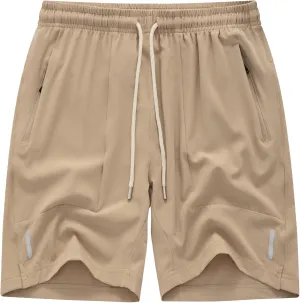 Men's Running Athletic Shorts Quick Dry Lightweight Gym Shorts for Men Workout Basketball Exercise Shorts with Pockets