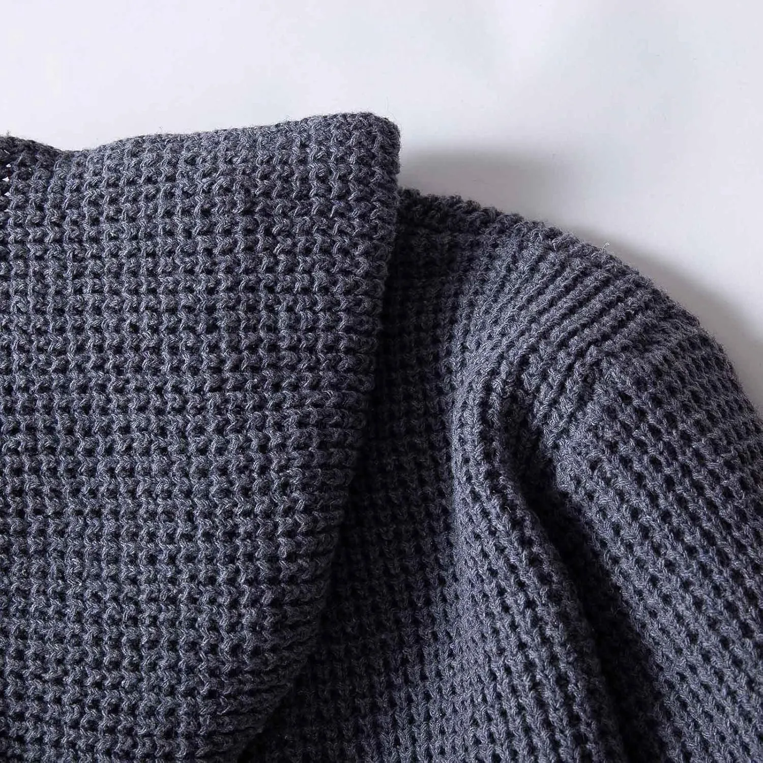 Mens Shawl Collar Knit Cardigan Sweater Outwear Button Down Long Sleeve Casual Fall Outfits 2024 Cardigans Sweater