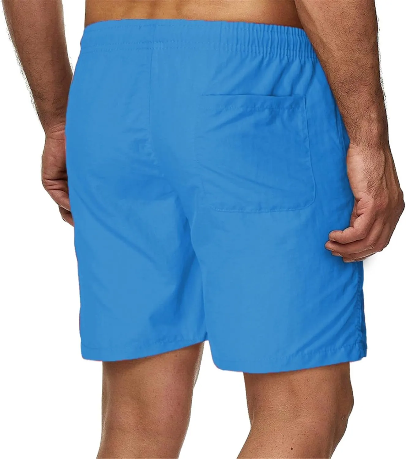Mens Shorts 5 Inch Men's Solid 5 Inch Inseam Quick Dry Lightweight Straight Athletic Running Shorts Training Shorts