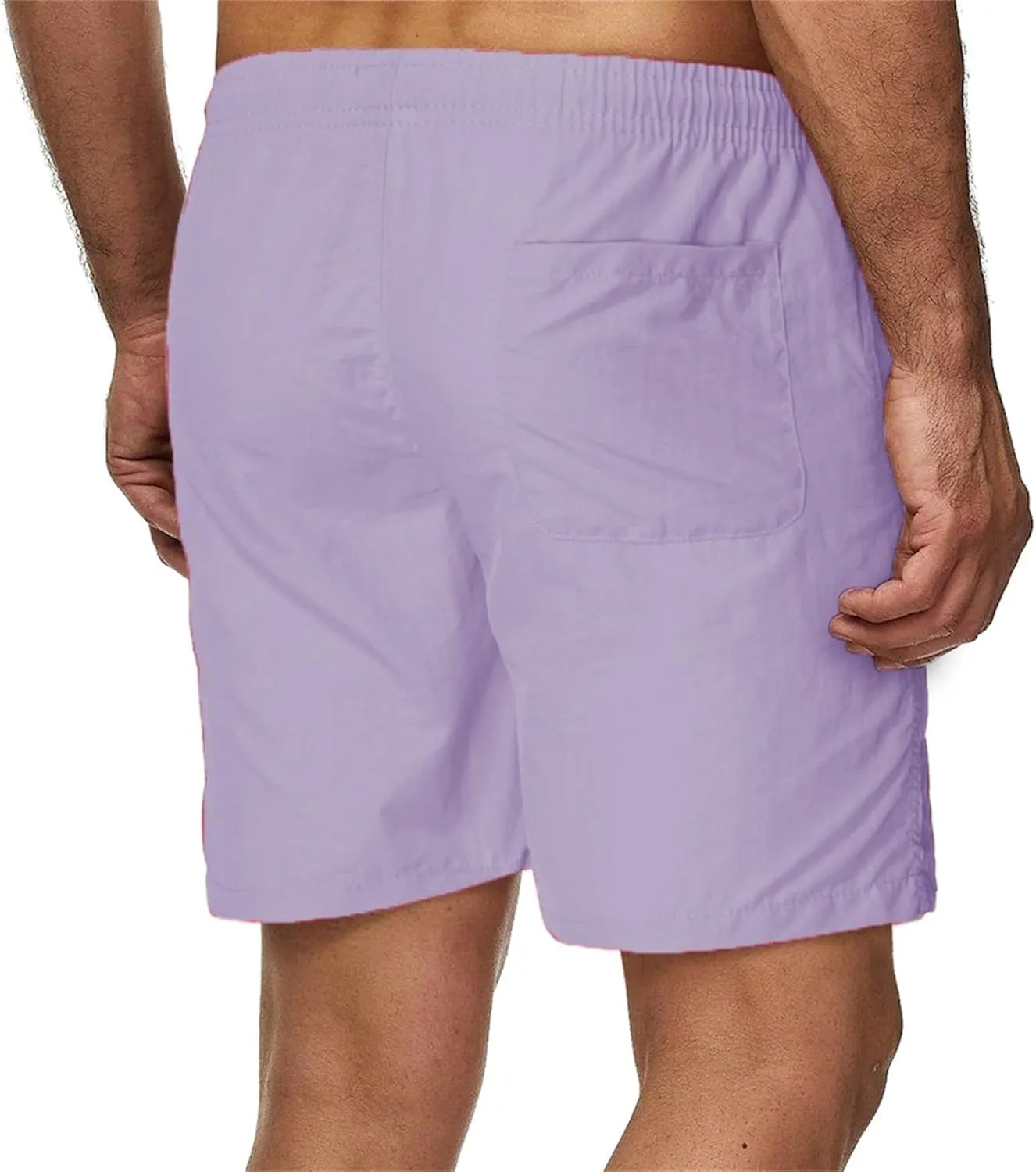 Mens Shorts Casual Men's Solid 5 Inch Inseam Quick Dry Lightweight Straight Athletic Running Shorts Training Shorts