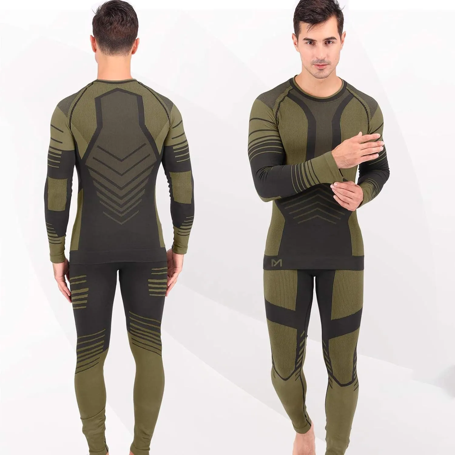 Mens Thermal Underwear Set Winter Gear Men Base Layer Long Johns Bottom