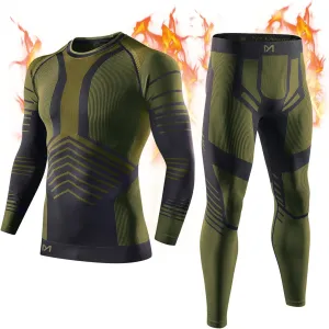 Mens Thermal Underwear Set Winter Gear Men Base Layer Long Johns Bottom