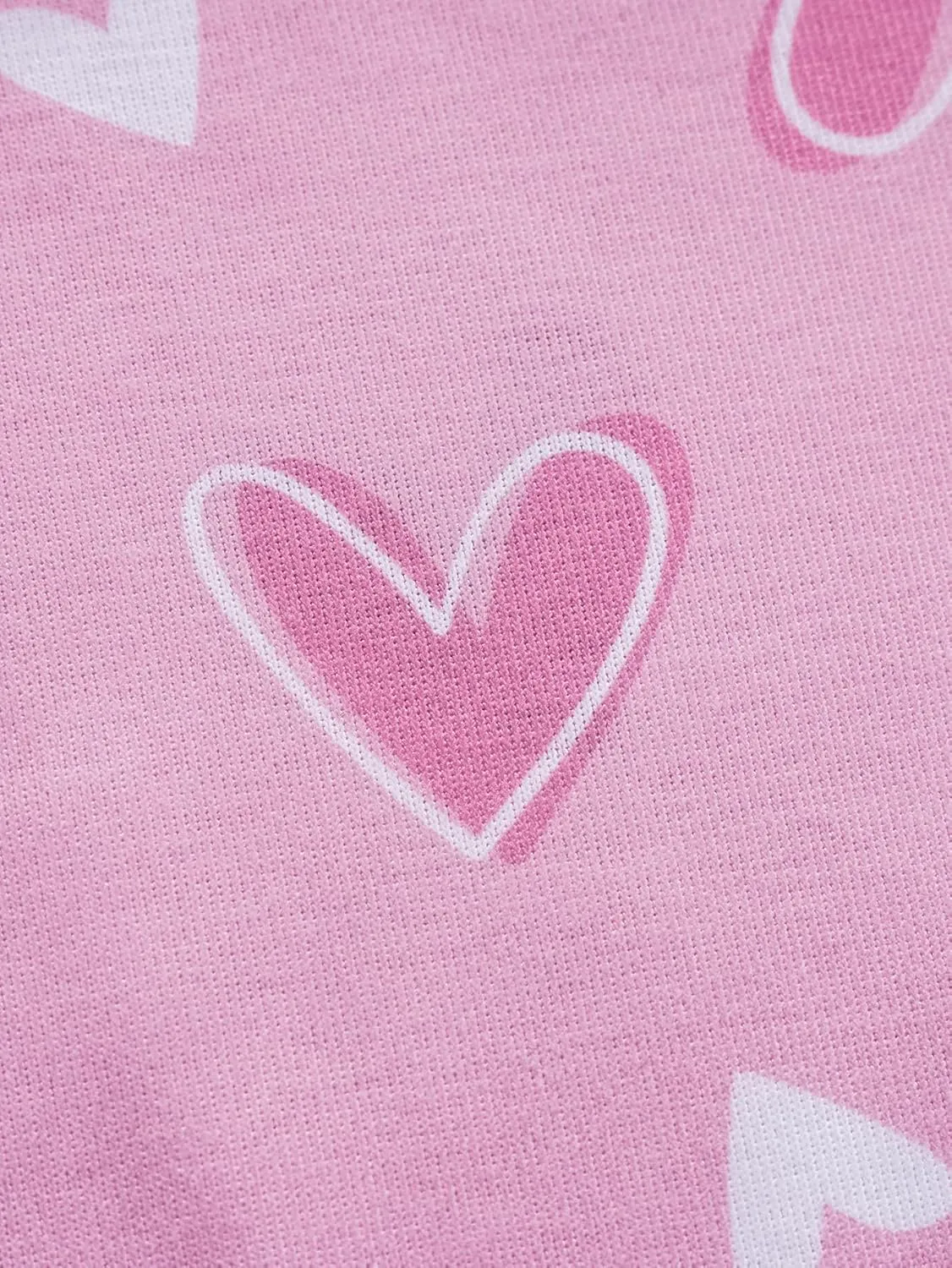 MyFav Big Kids Girls Sleeveless Sleepwears Hearts Shape Striped Pajama Nightgown