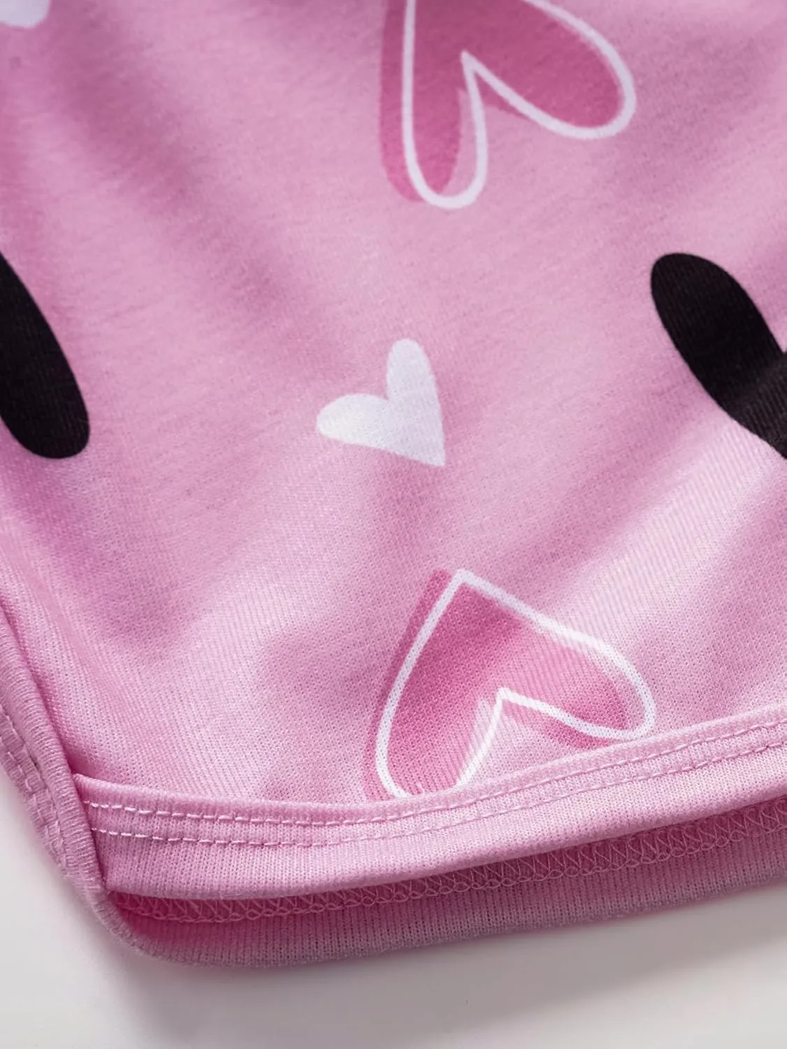 MyFav Big Kids Girls Sleeveless Sleepwears Hearts Shape Striped Pajama Nightgown