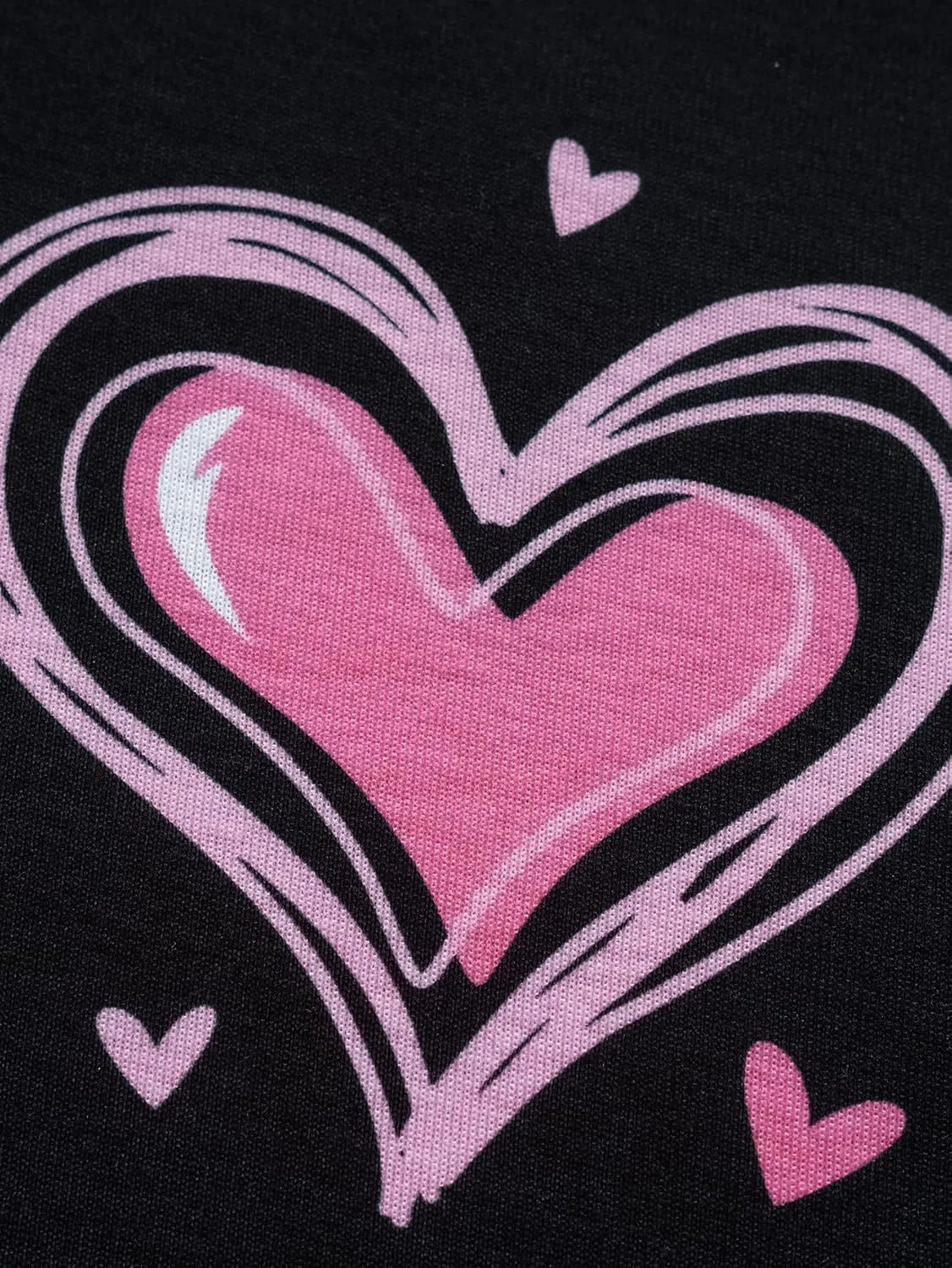 MyFav Big Kids Girls Sleeveless Sleepwears Hearts Shape Striped Pajama Nightgown