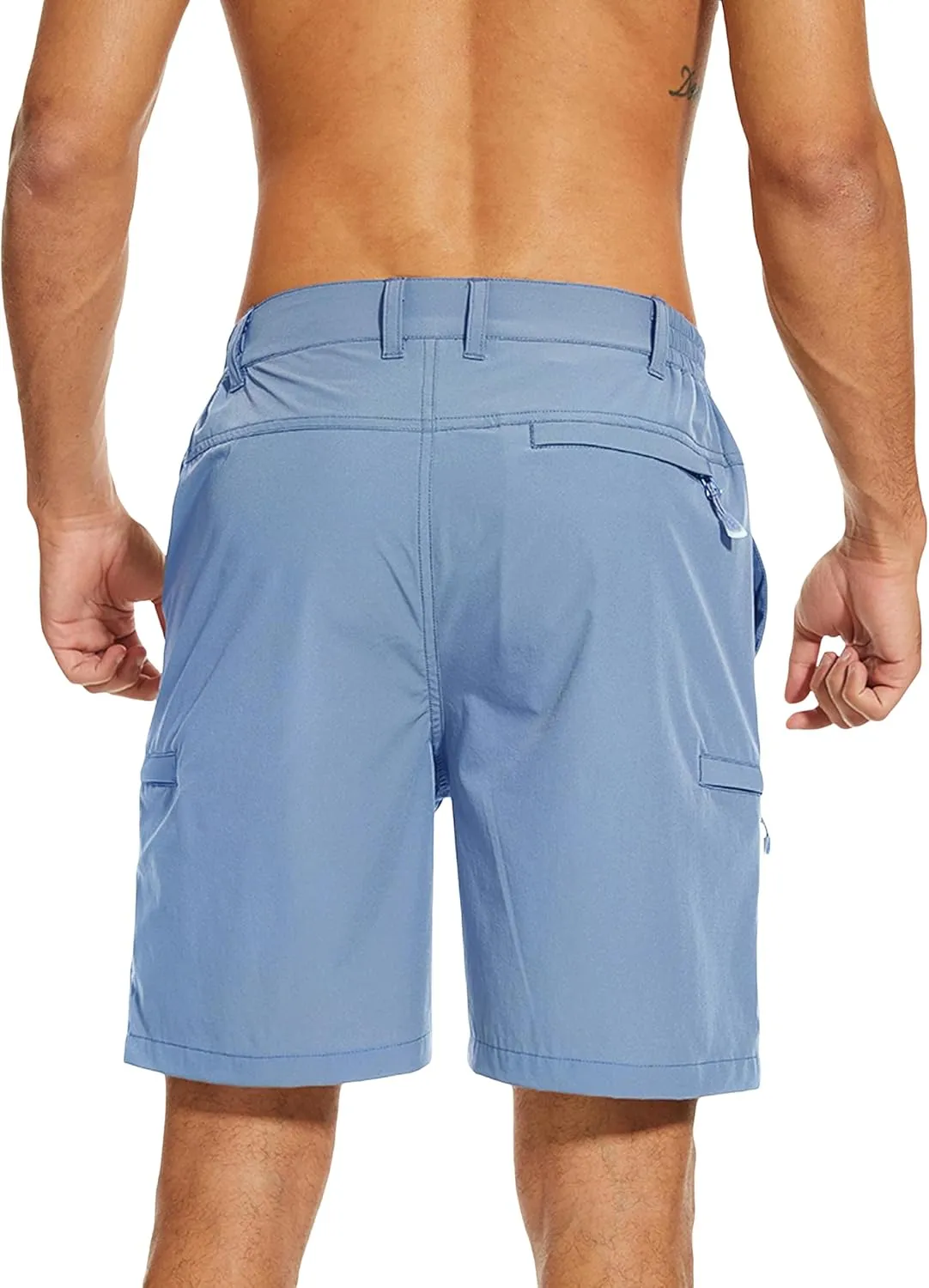 NATUVENIX Hiking Shorts Men, Quick-Dry Fishing Shorts for Men Lightweight Stretch Work Shorts Causal Travel