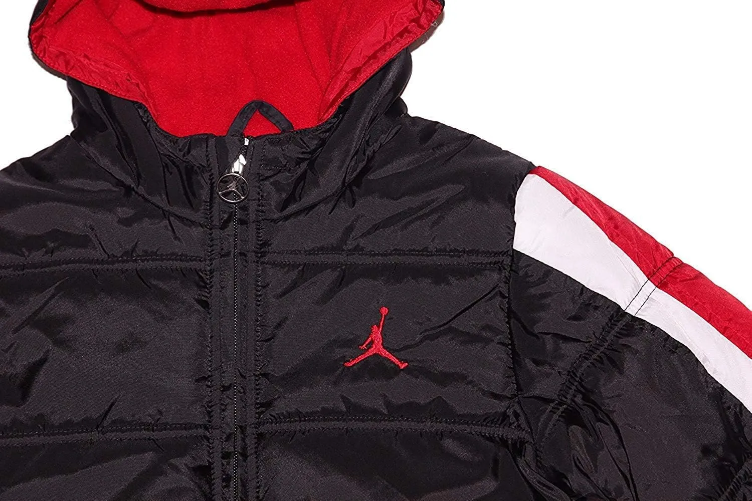 Nike Jordan Air Boys' Puffer Bubble Hooded Jacket