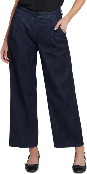 NYDJ Women's Petite Teresa Wide Leg Ankle in Rinse