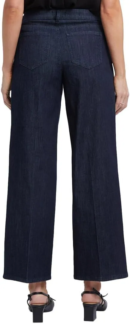 NYDJ Women's Petite Teresa Wide Leg Ankle in Rinse