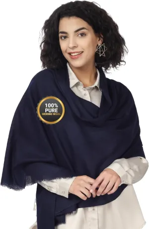 PASHWRAP Ultra-Thin Merino Wool Scarf Soft & Warm Kashmiri Cashmere Wrap for Women, Valentine's Gift Pack of 1