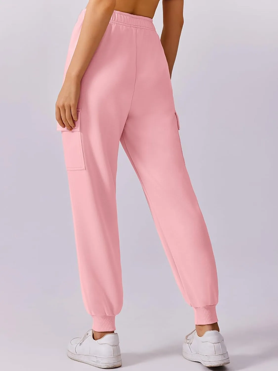 PINSPARK Two Piece Sets for Women Sweatsuit Drawstring Cargo Jogger Sets with 4 Pockets 2025 Airport Outfits Fall Tracksuit