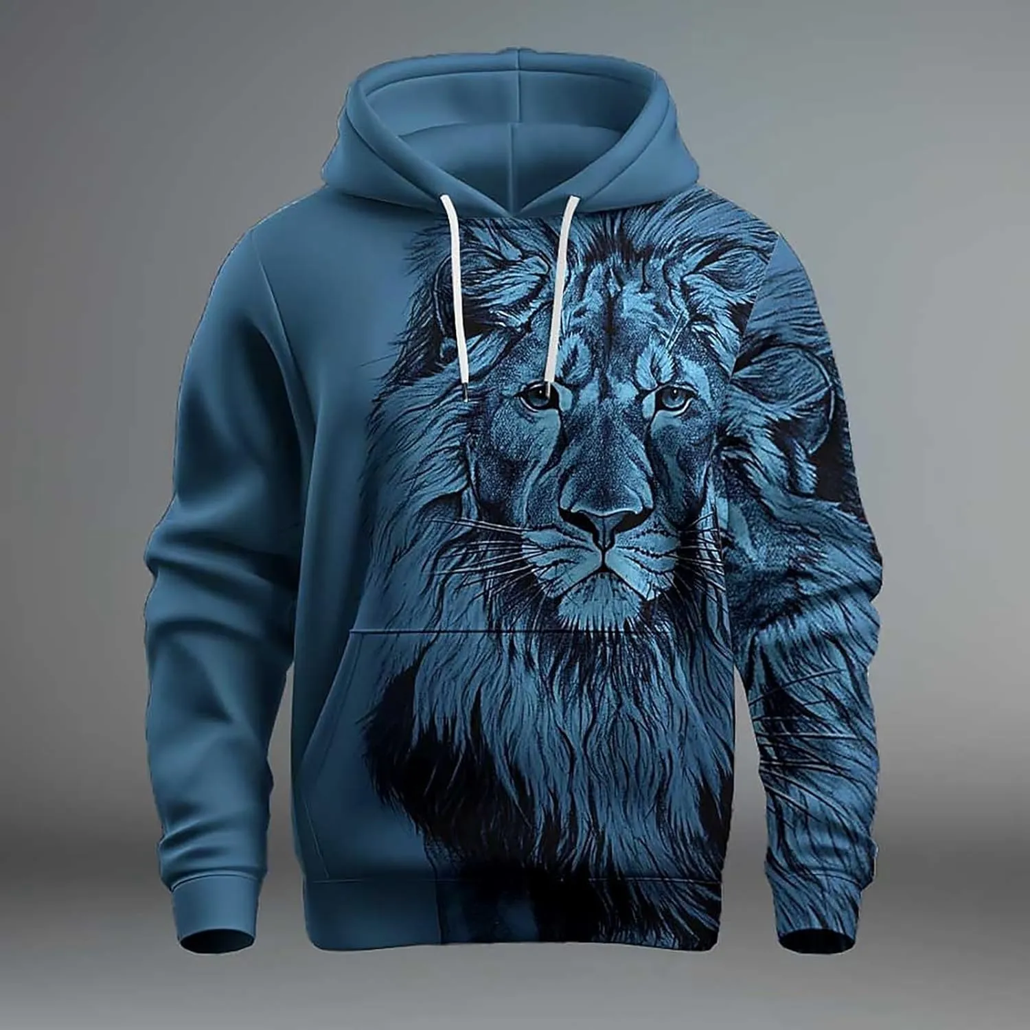 Plain Hoodie Hooded Winter Solid Men's Long Color Jacket And Sleeve Autumn Men's blouse Mens Oversized Hoodie Black