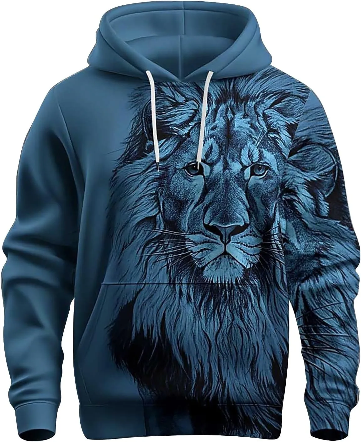 Plain Hoodie Hooded Winter Solid Men's Long Color Jacket And Sleeve Autumn Men's blouse Mens Oversized Hoodie Black