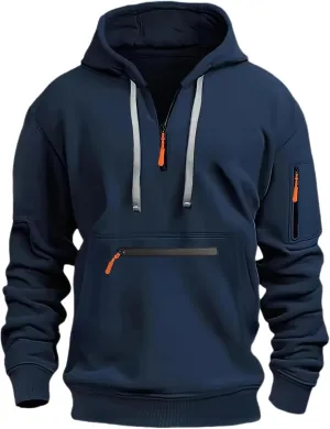 Plain Hoodie Sleeved Hoodie Hooded Sweatshirt Tops Outdoor Sweatshirt Shirt Zipper Hoodies For Men Hoodie Womens