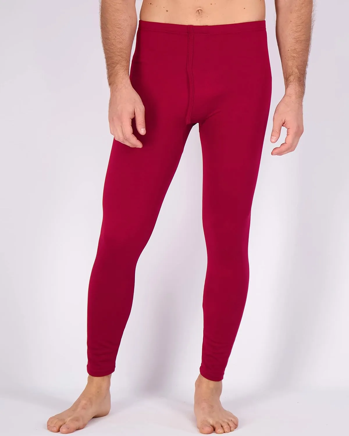 Real Essentials 4 Piece: Men's Thermal Underwear Sets - Long Sleeve Top & Bottom Fleece Long Johns (Available in Big & Tall)