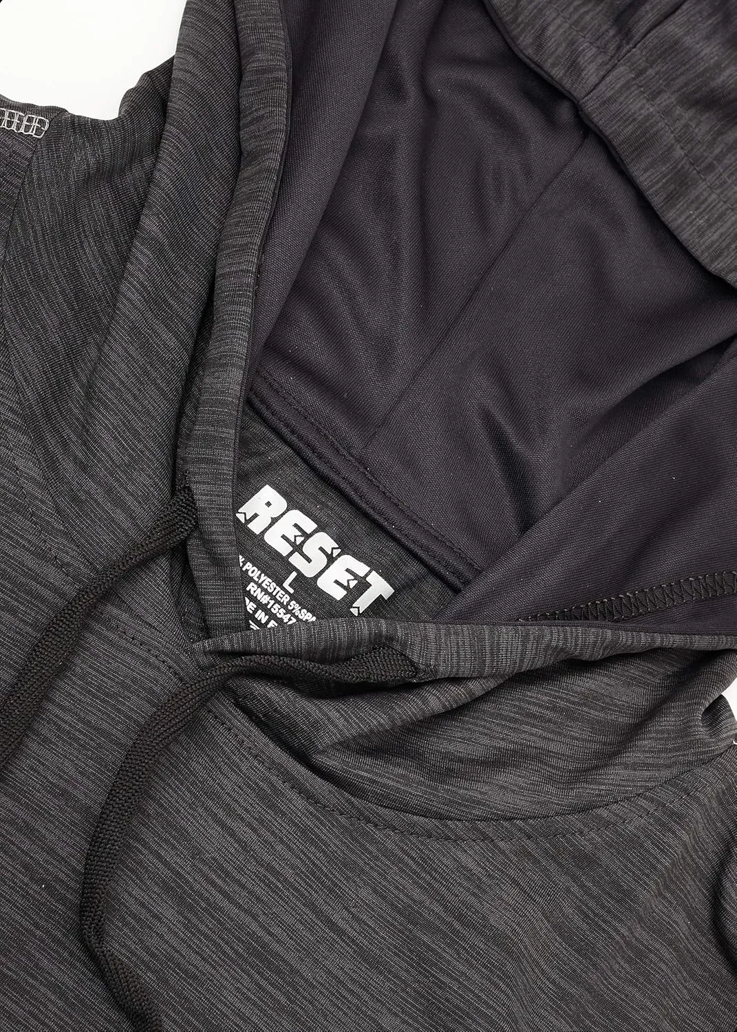 Reset Dri-Fit Muscle Hooded Gym Tank Tops for Men, Active Athletic Performance Tops - 4 Pack