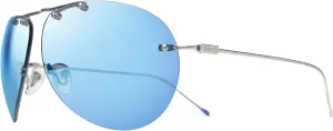 Revo Sunglasses Air 2: Polarized Lens with Rimless Titanium Aviator Frame