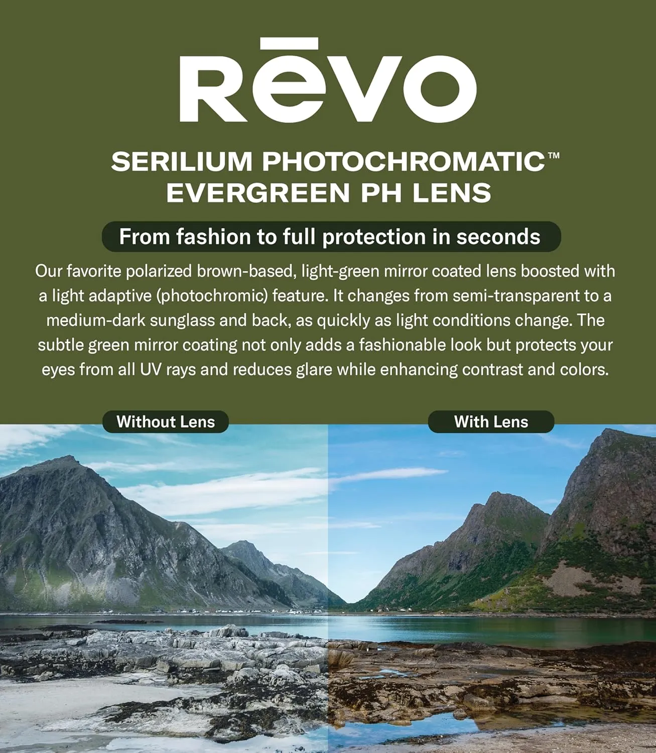 Revo Sunglasses Air 3: Polarized Lens with Titanium Frame