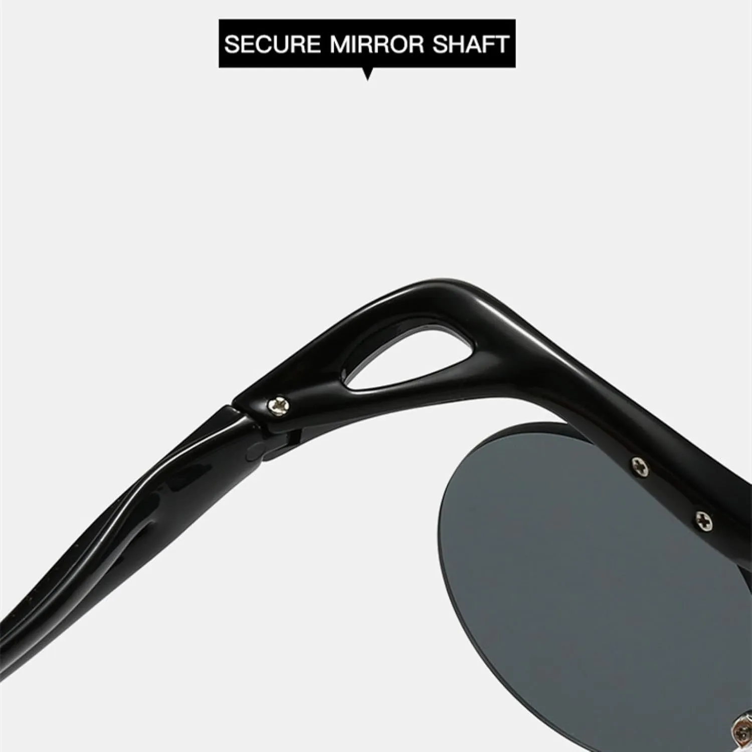 Round Rimless Punk Sunglasses for Women Luxury Special Shape Trendy