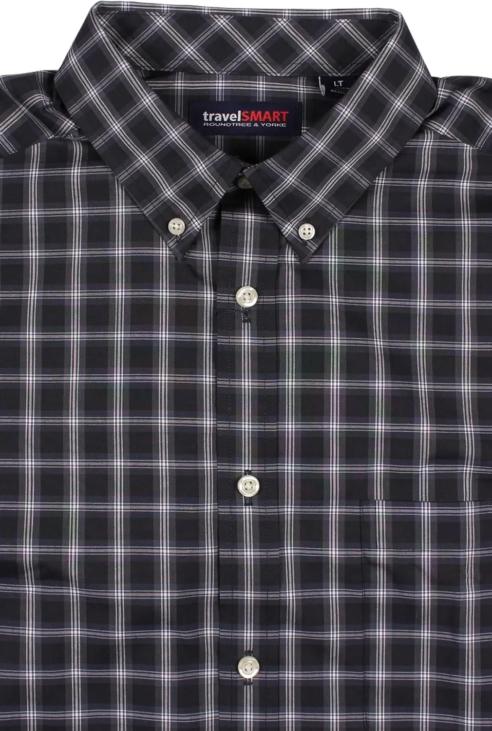Roundtree & Yorke TravelSMART Big and Tall Non-Iron Men's Long Sleeve Shirt
