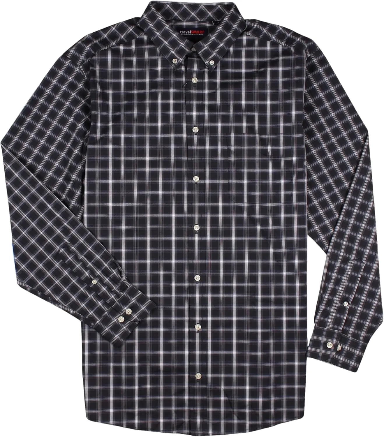 Roundtree & Yorke TravelSMART Big and Tall Non-Iron Men's Long Sleeve Shirt