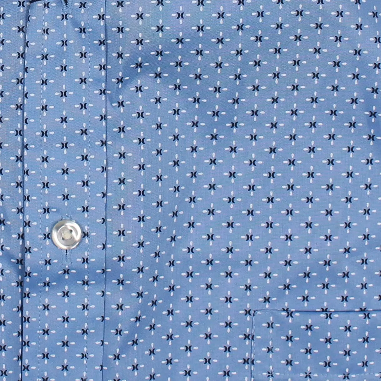 Roundtree & Yorke TravelSMART Men's Big and Tall Short Sleeve Button-Down Shirt Wrinkle Resistant Non-Iron Easy-Care