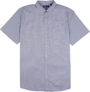 Roundtree & Yorke TravelSMART Men's Big and Tall Short Sleeve Button-Down Shirt Wrinkle Resistant Non-Iron Easy-Care