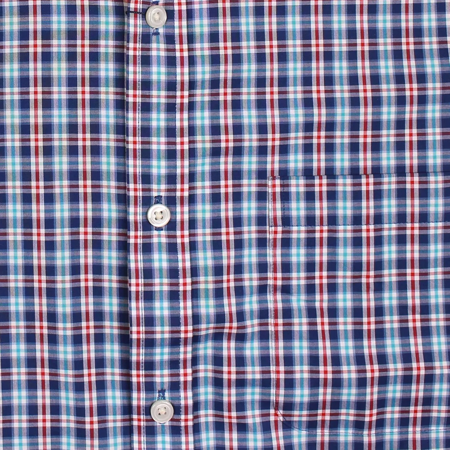 Roundtree & Yorke TravelSMART Men's Short Sleeve Button-Down Shirt Wrinkle Resistant Non-Iron Regular Sizes