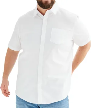 Roundtree & Yorke TravelSMART Men's Short Sleeve Button-Down Shirt Wrinkle Resistant Non-Iron Regular Sizes