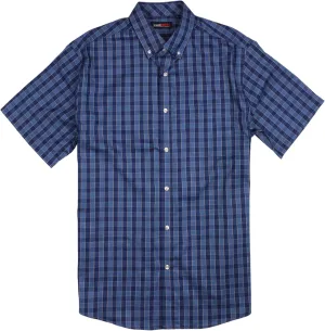 Roundtree & Yorke TravelSMART Men's Short Sleeve Button-Down Shirt Wrinkle Resistant Non-Iron Regular Sizes
