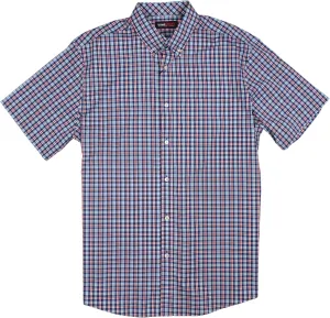 Roundtree & Yorke TravelSMART Men's Short Sleeve Button-Down Shirt Wrinkle Resistant Non-Iron Regular Sizes