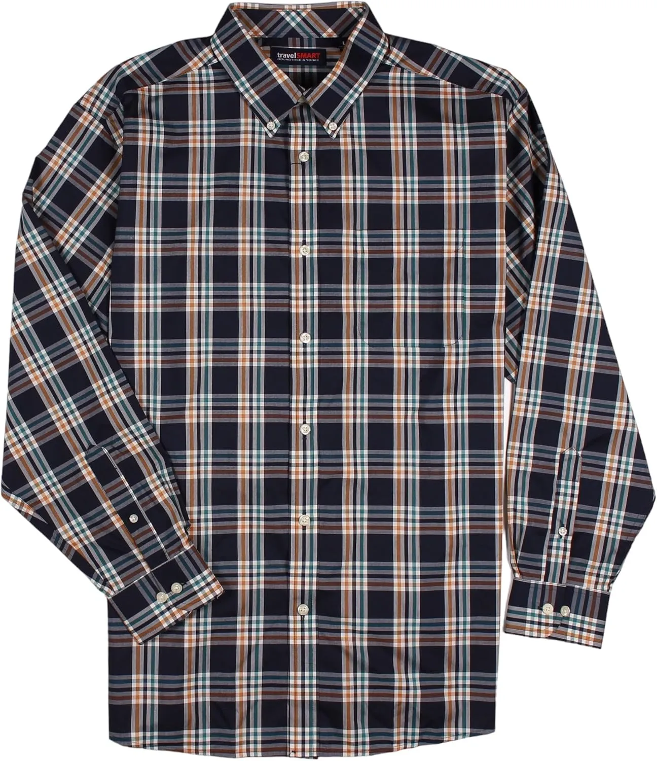 Roundtree & Yorke TravelSMART Non-Iron Men's Long Sleeve Shirt, Regular Sizes