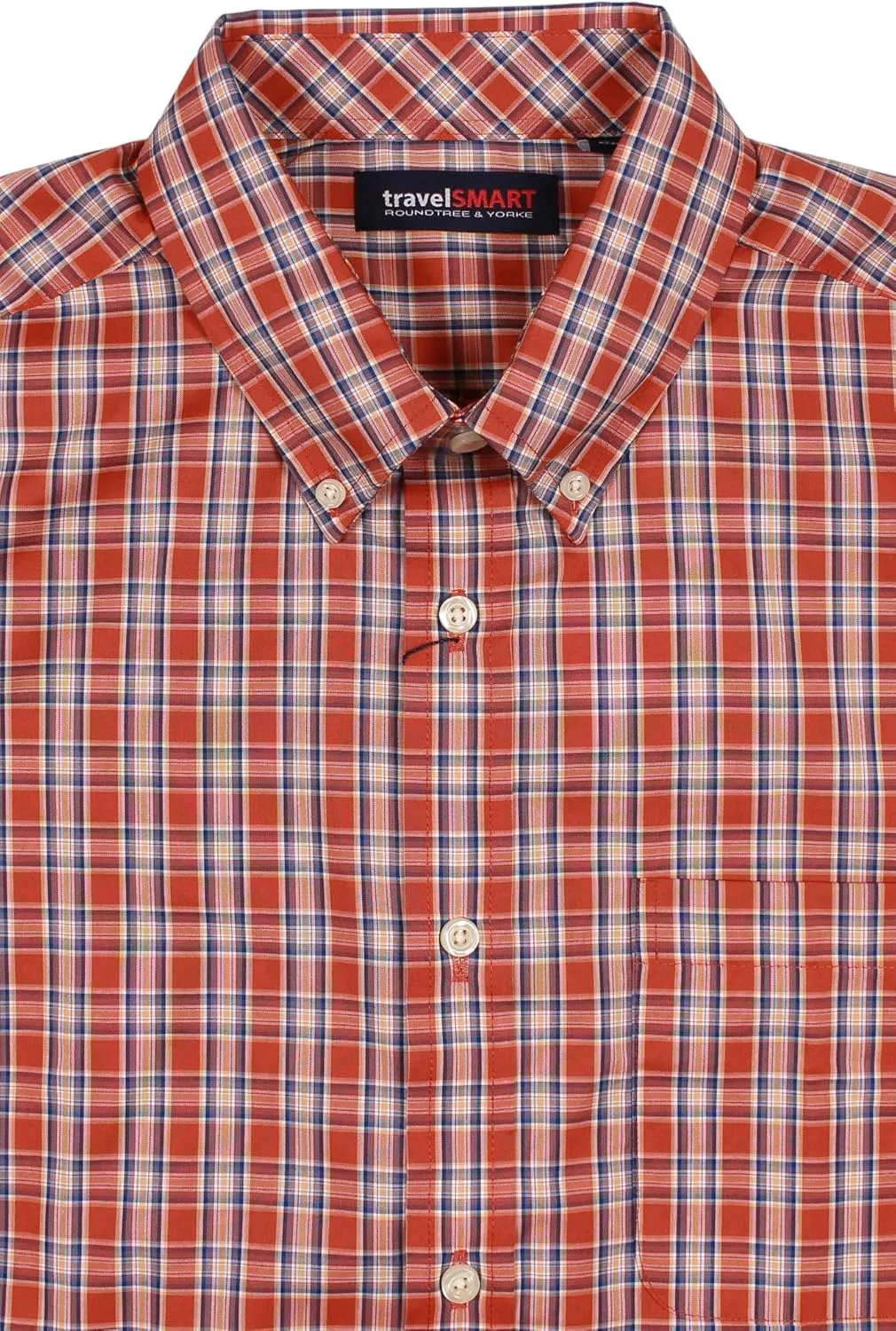 Roundtree & Yorke TravelSMART Non-Iron Men's Long Sleeve Shirt, Regular Sizes
