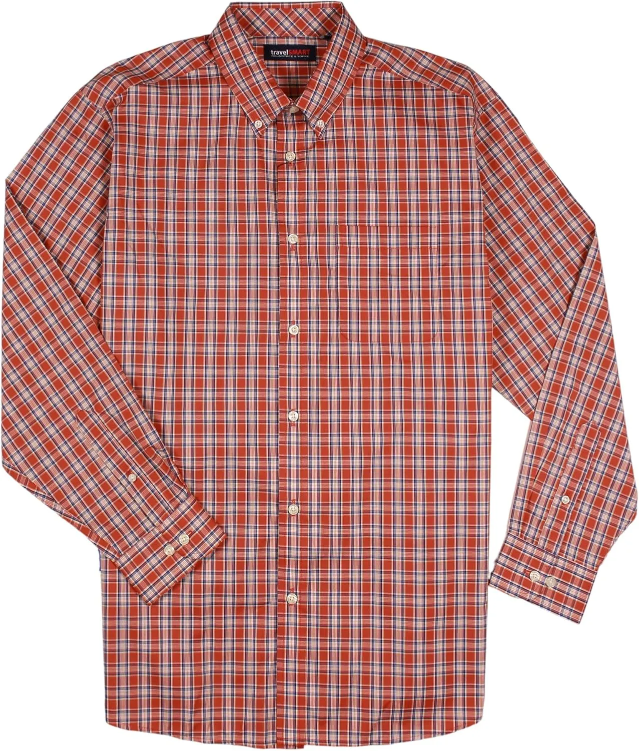 Roundtree & Yorke TravelSMART Non-Iron Men's Long Sleeve Shirt, Regular Sizes