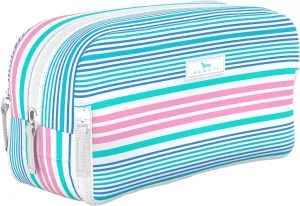 SCOUT 3-Way Bag - Travel Makeup Pouch and Toiletry Bag for Women with Three Zipper Compartments - Stands Upright, Wipes Clean