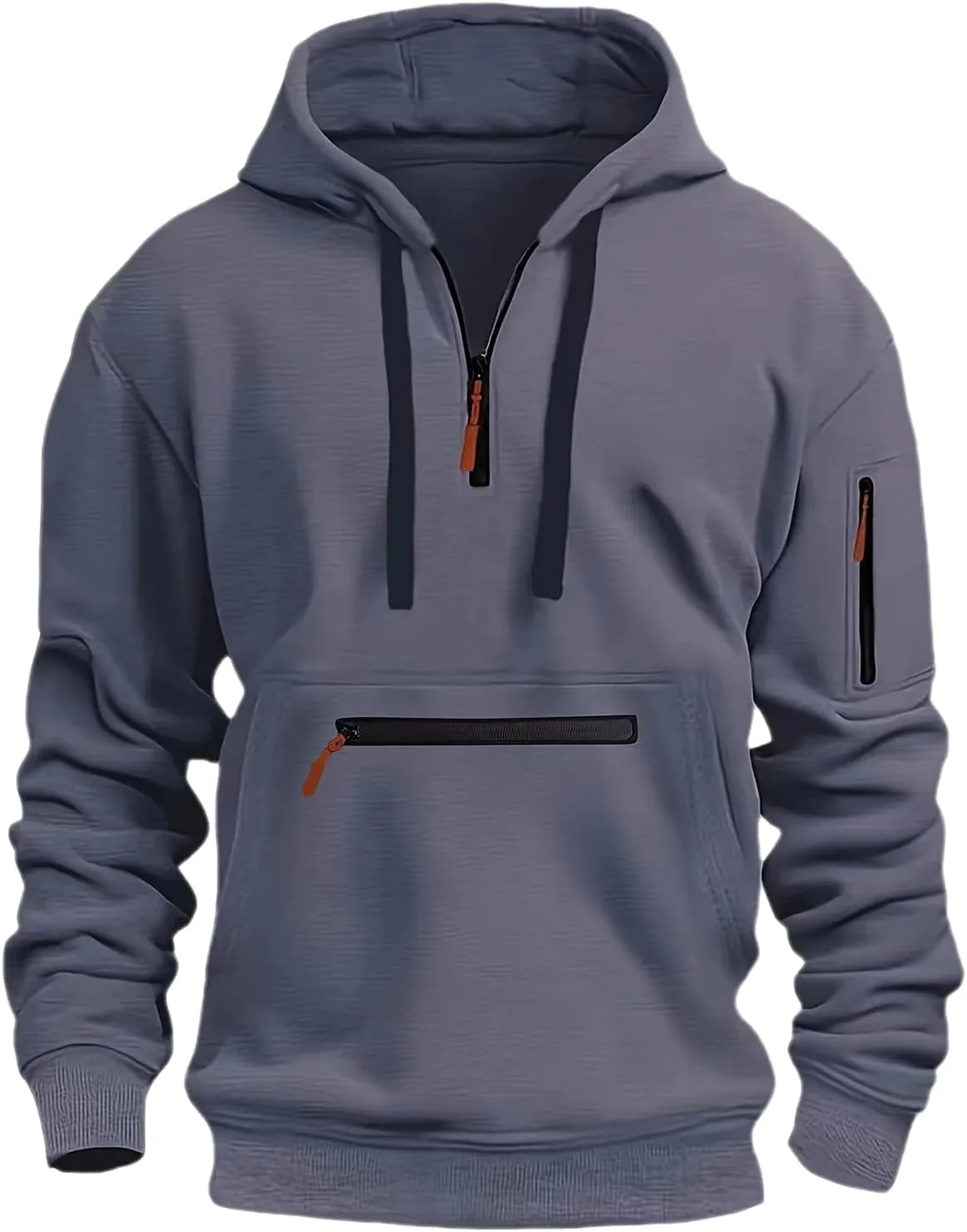 SHAOBGE Tactical Hoodies For Men Quarter Zip Pullover Vintage Workout Hoodies With Pockets Military Tactical Sweatshirt