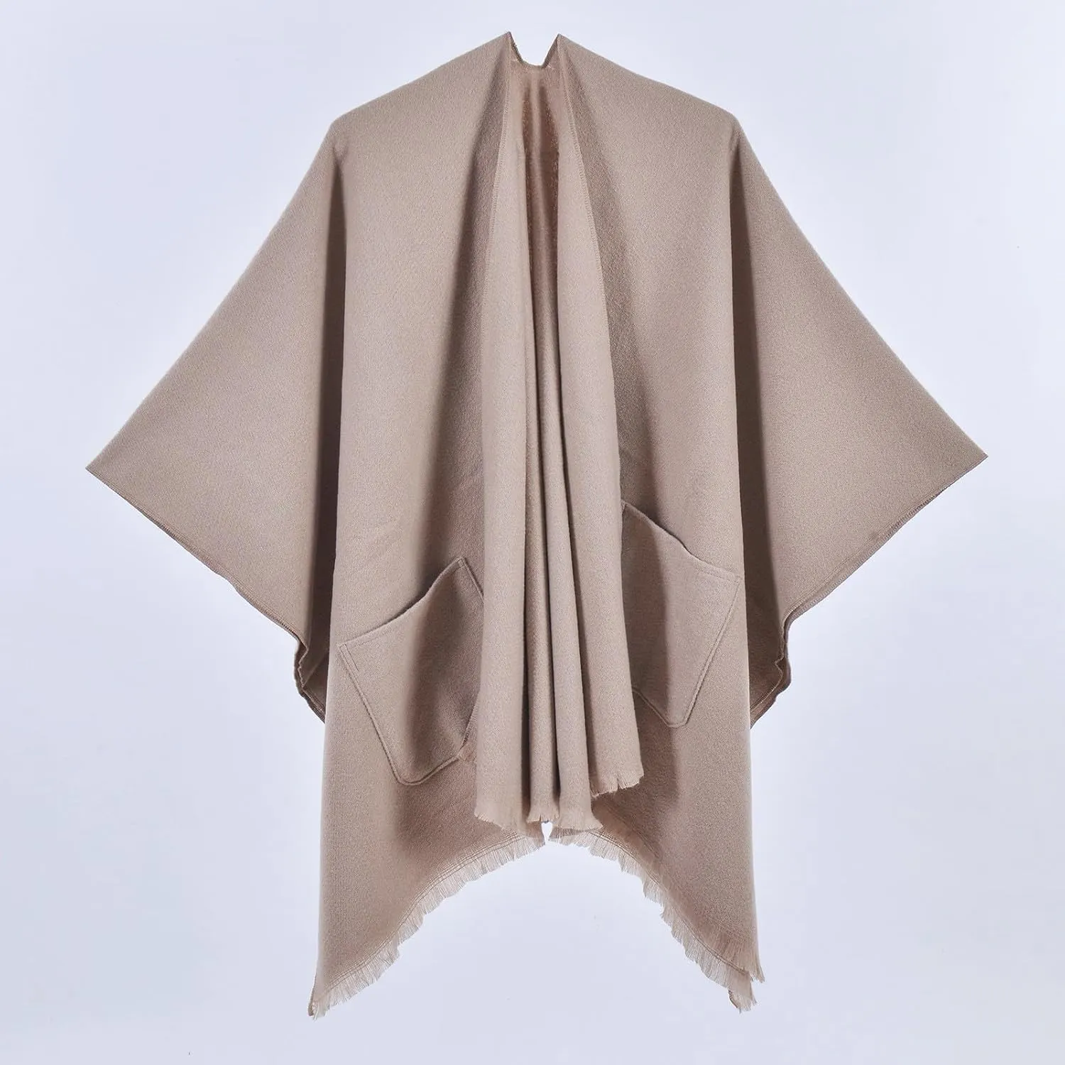 Shawl Wraps for Women Warm Chunky Shawl Scarves Fall Winter 2024 Cape Cardigan Sweaters Open Front Poncho Trendy