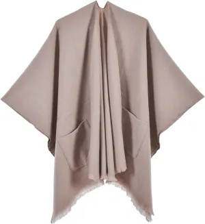 Shawl Wraps for Women Warm Chunky Shawl Scarves Fall Winter 2024 Cape Cardigan Sweaters Open Front Poncho Trendy
