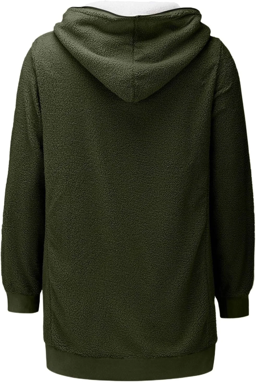 Sherpa Jackets for Women 2023 Plus Size Full Zip Up Hooded Fuzzy Fleece Jacket Trendy Warm Winter Coat Plush Hoodies Outwear