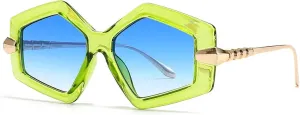 Sunglasses Irregular Shape Oversized Unisex Fashionable Uv400