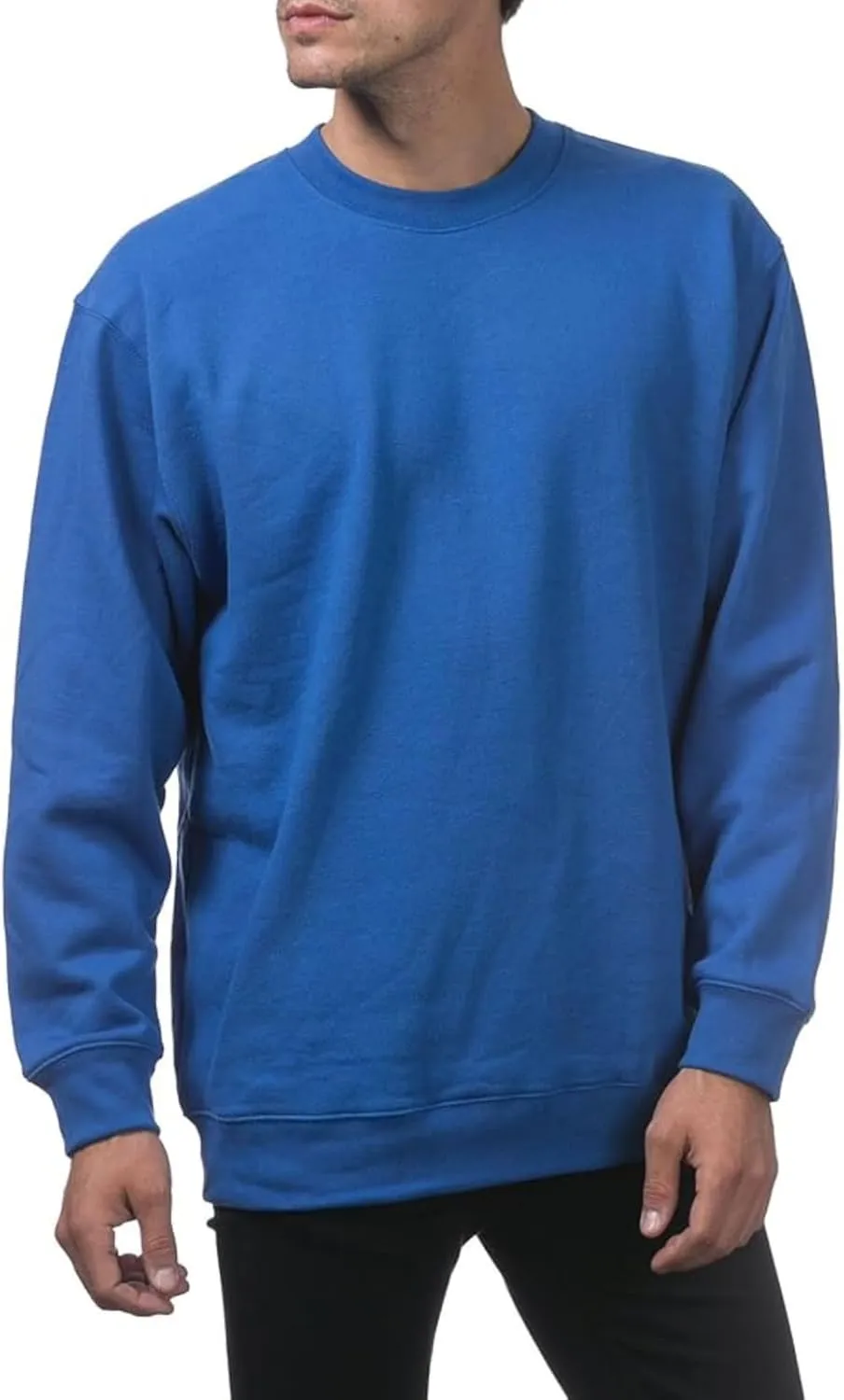 Sweatshirts for Men Long Sleeve Crewneck Sweatshirt Loose Casual Fashion Outerwear Plain Daily Versatile Pullover Tops