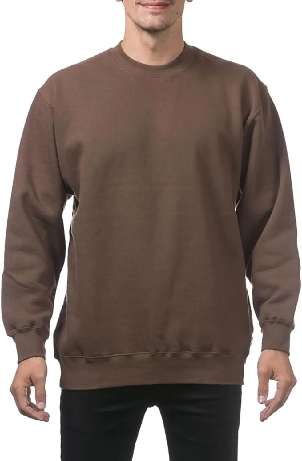 Sweatshirts for Men Long Sleeve Crewneck Sweatshirt Loose Casual Fashion Outerwear Plain Daily Versatile Pullover Tops