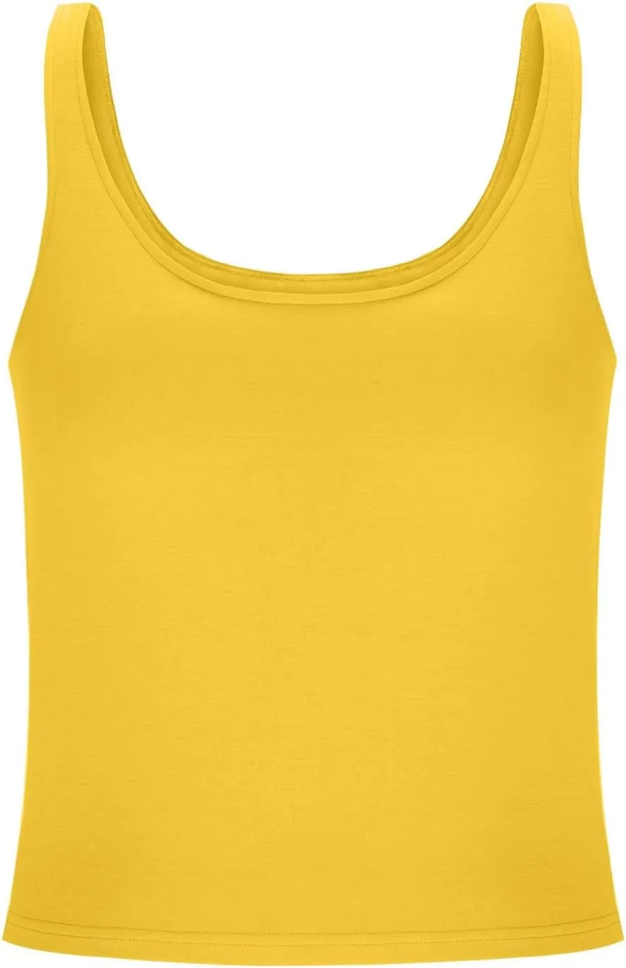 Tank Top for Women Built in Bra Workout Yoga Shirts Spaghetti Strap Padded Basic Camisole Tops Summer Athletic Tanks