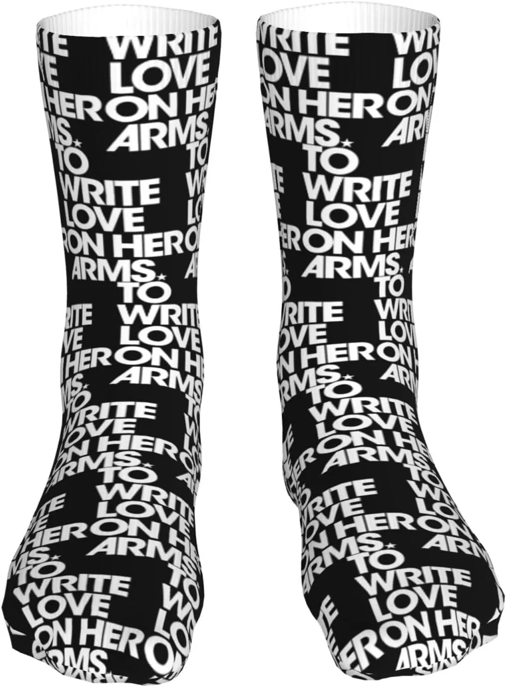 To Write Love On Her Arms Air Cushioned Running Socks Breathable Round Neck Socks